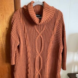 Burnt orange collar sweater express